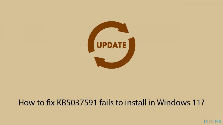How to fix KB5037591 fails to install in Windows 11?