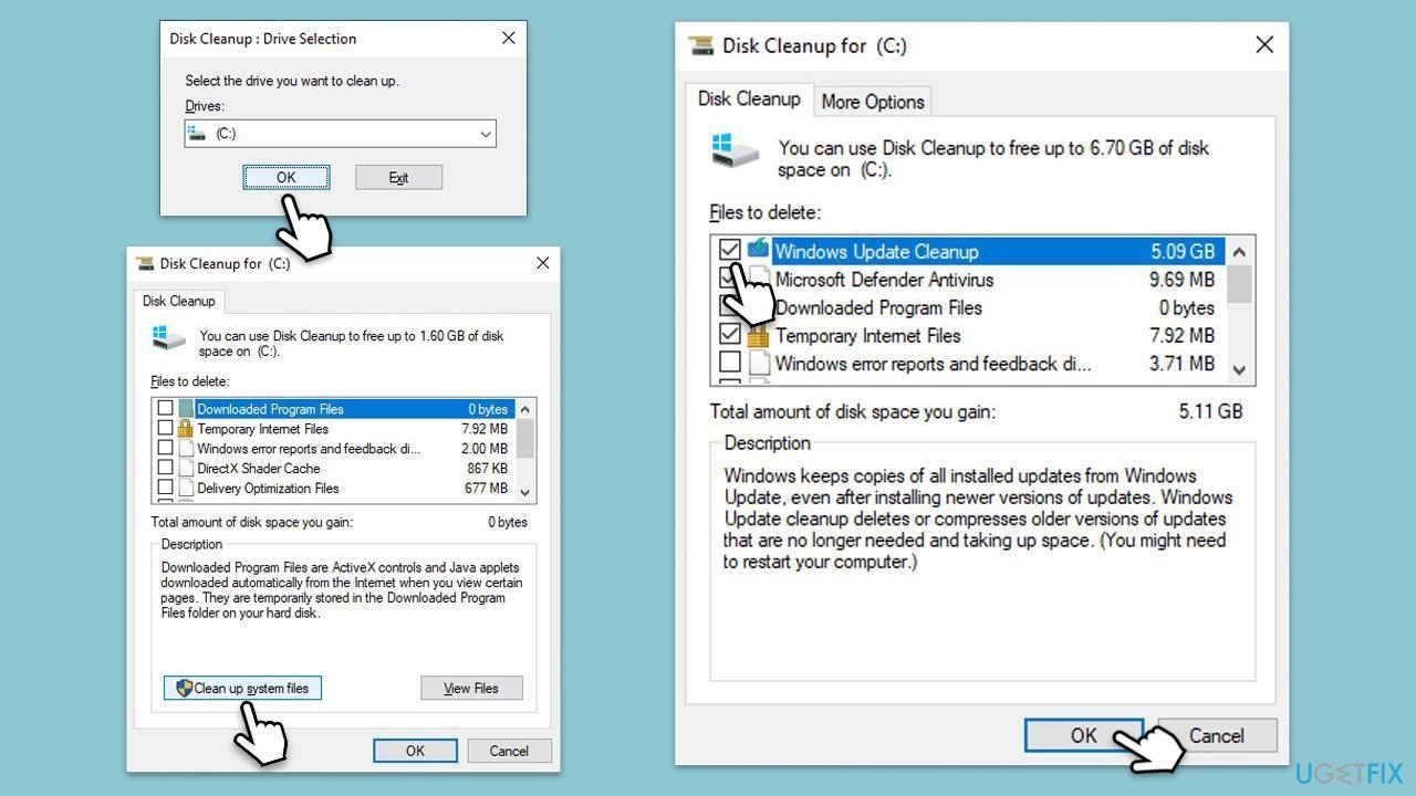 How to fix kb5037768 fails to install in windows 10 disk cleanup copy