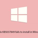 How to fix kb5037849 fails to install in windows 10 copy