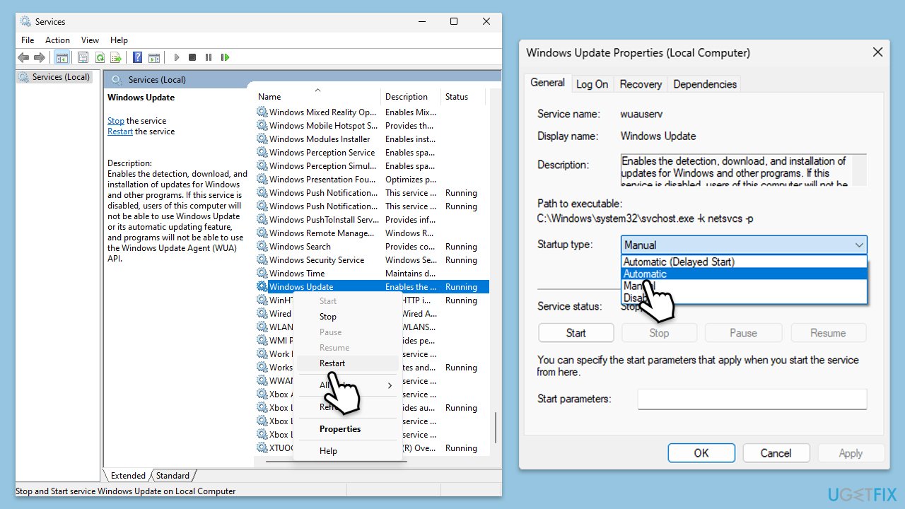 How to fix kb5037853 fails to install in windows 11 services