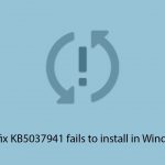 How to fix kb5037941 fails to install in windows 11 copy