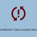 How to fix kb5039211 fails to install in windows 10 copy