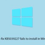 How to fix kb5039227 fails to install in windows copy