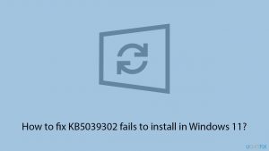 How to fix kb5039302 fails to install in windows 11 copy