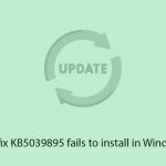 How to fix kb5039895 fails to install in windows 11 copy