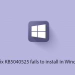 How to fix kb5040525 fails to install in windows 10 copy