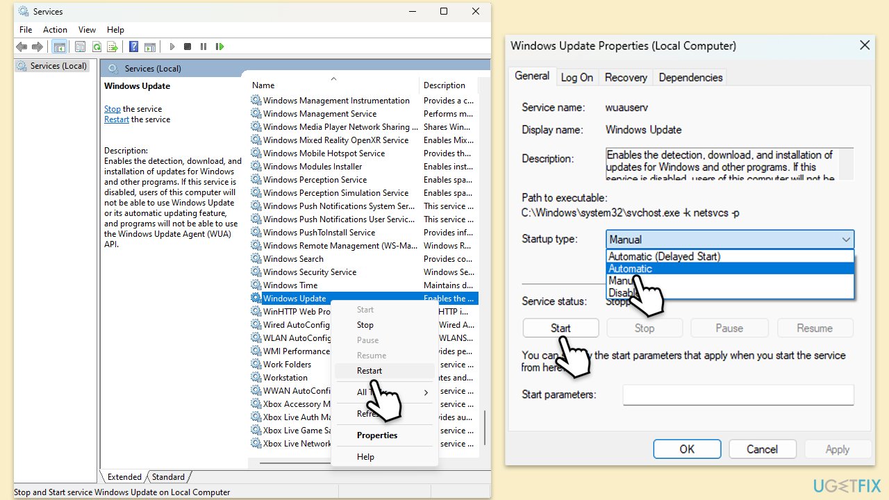 How to fix kb5040527 fails to install in windows 11 services copy