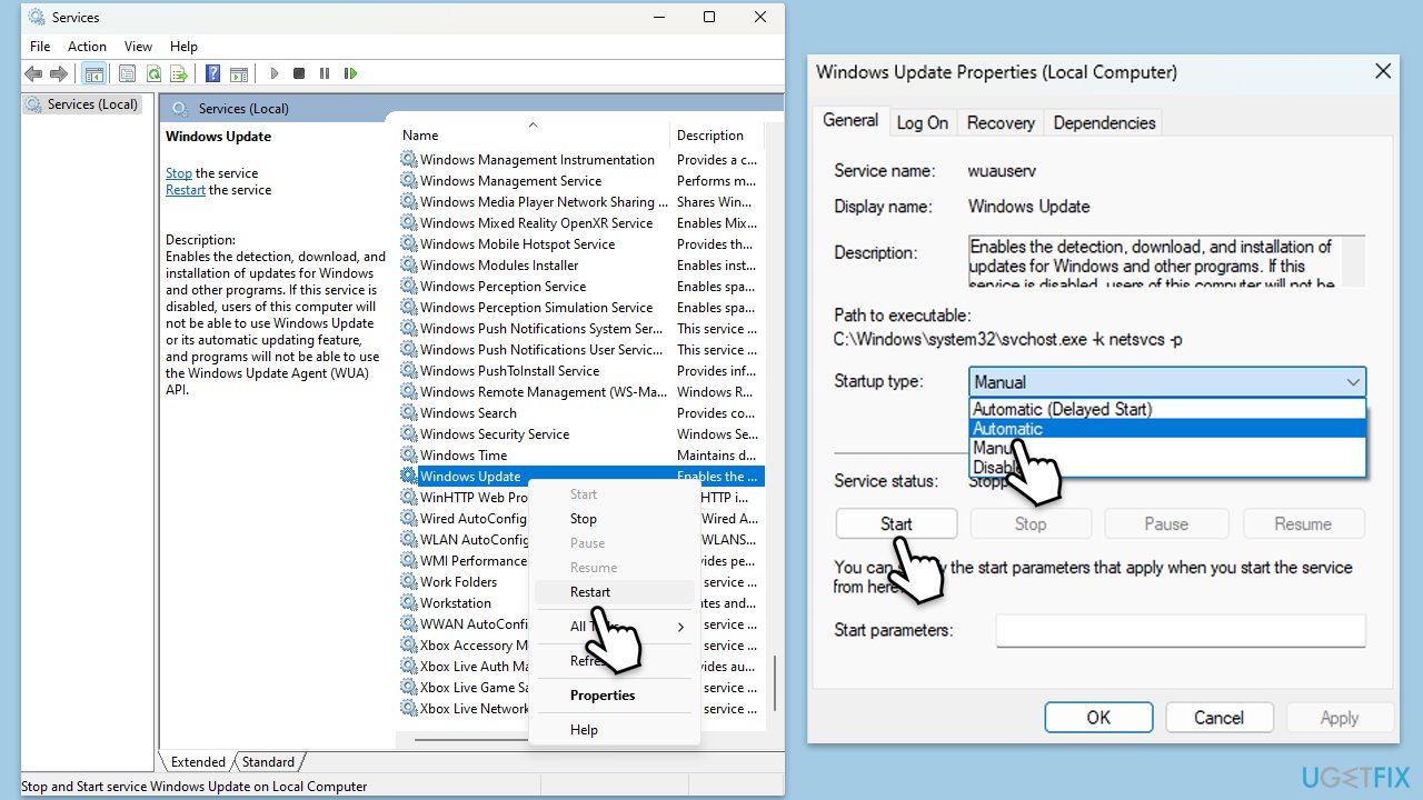 How to fix kb5040557 fails to install in windows 11 services