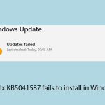 How to fix kb5041587 fails to install in windows 11 copy