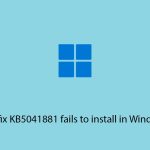 How to fix kb5041881 fails to install in windows 11 copy