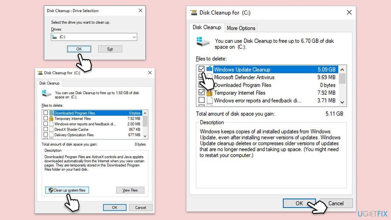 How to fix kb5043064 fails to install in windows 10 disk cleanup copy