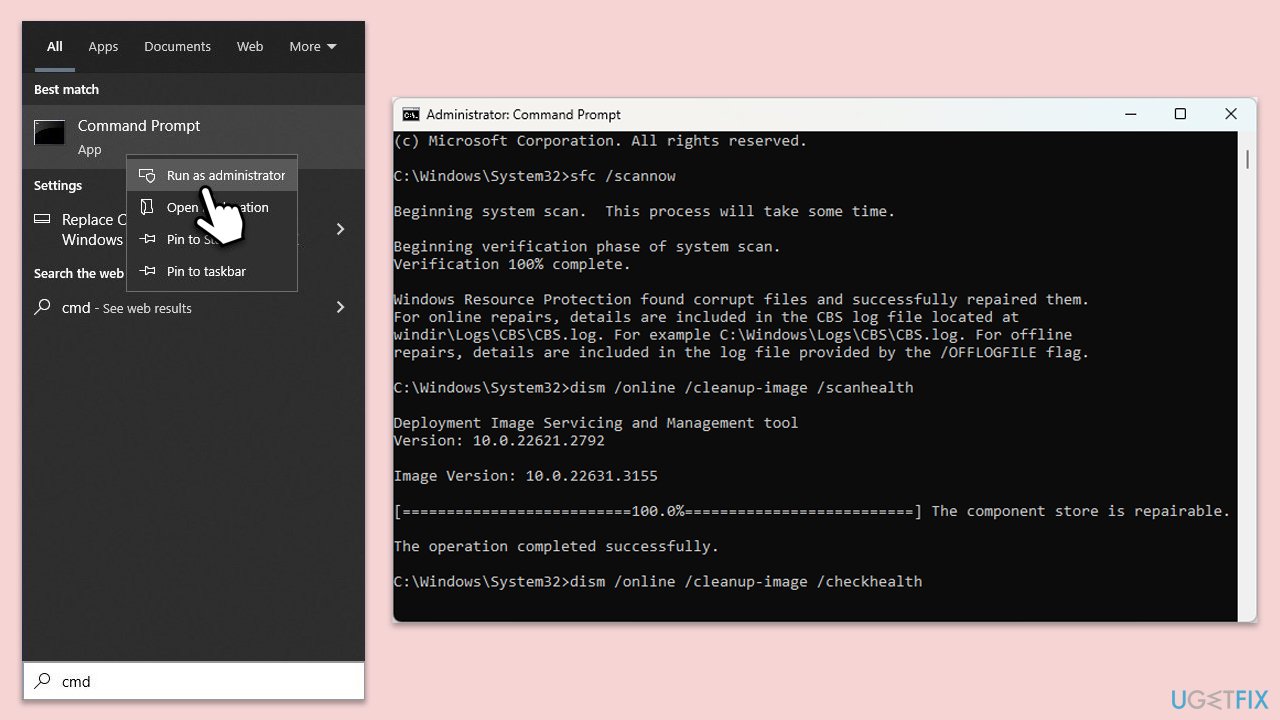 How to fix kb5043064 fails to install in windows 10 sfc dism copy