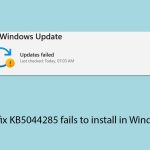How to fix kb5044285 fails to install in windows 11 copy