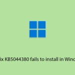 How to fix kb5044380 fails to install in windows 11 copy