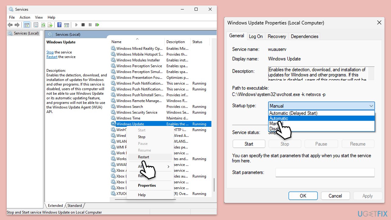 How to fix kb5044384 fails to install in windows 11 check services