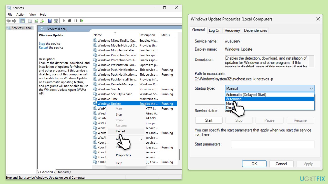 How to fix kb504498 fails to install in windows 11 services