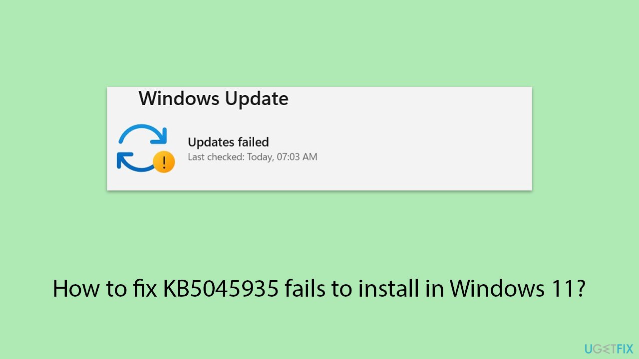 How to fix kb5045935 fails to install in windows 11 copy How to fix kb5045935 fails to install in windows 11 copy