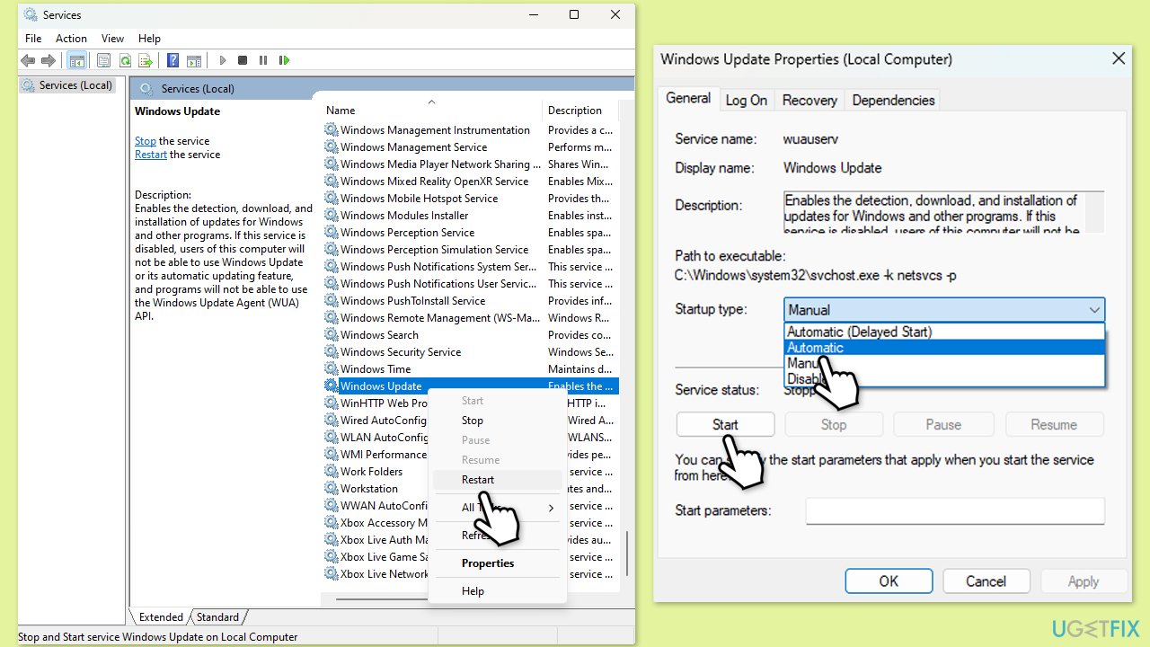 How to fix kb5046617 fails to install in windows 11 services copy