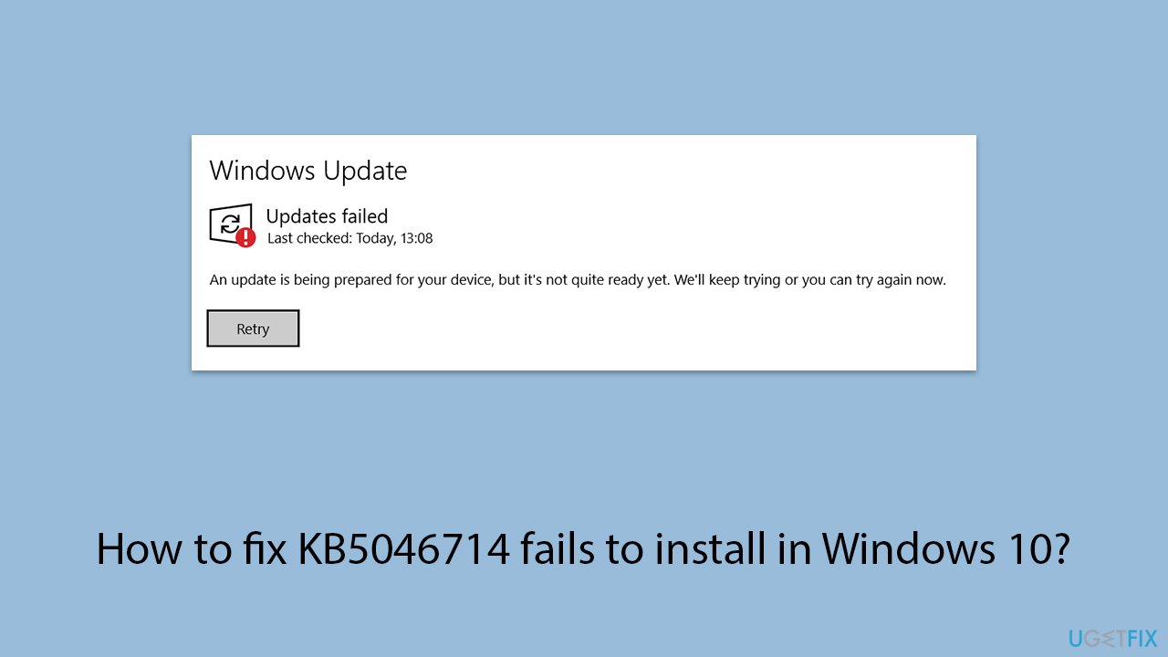 How to fix kb5046714 fails to install in windows 10 copy How to fix kb5046714 fails to install in windows 10 copy