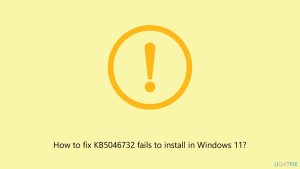 How to fix kb5046732 fails to install in windows