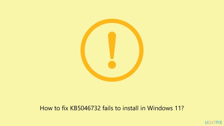 How to fix KB5046732 fails to install in Windows 11?