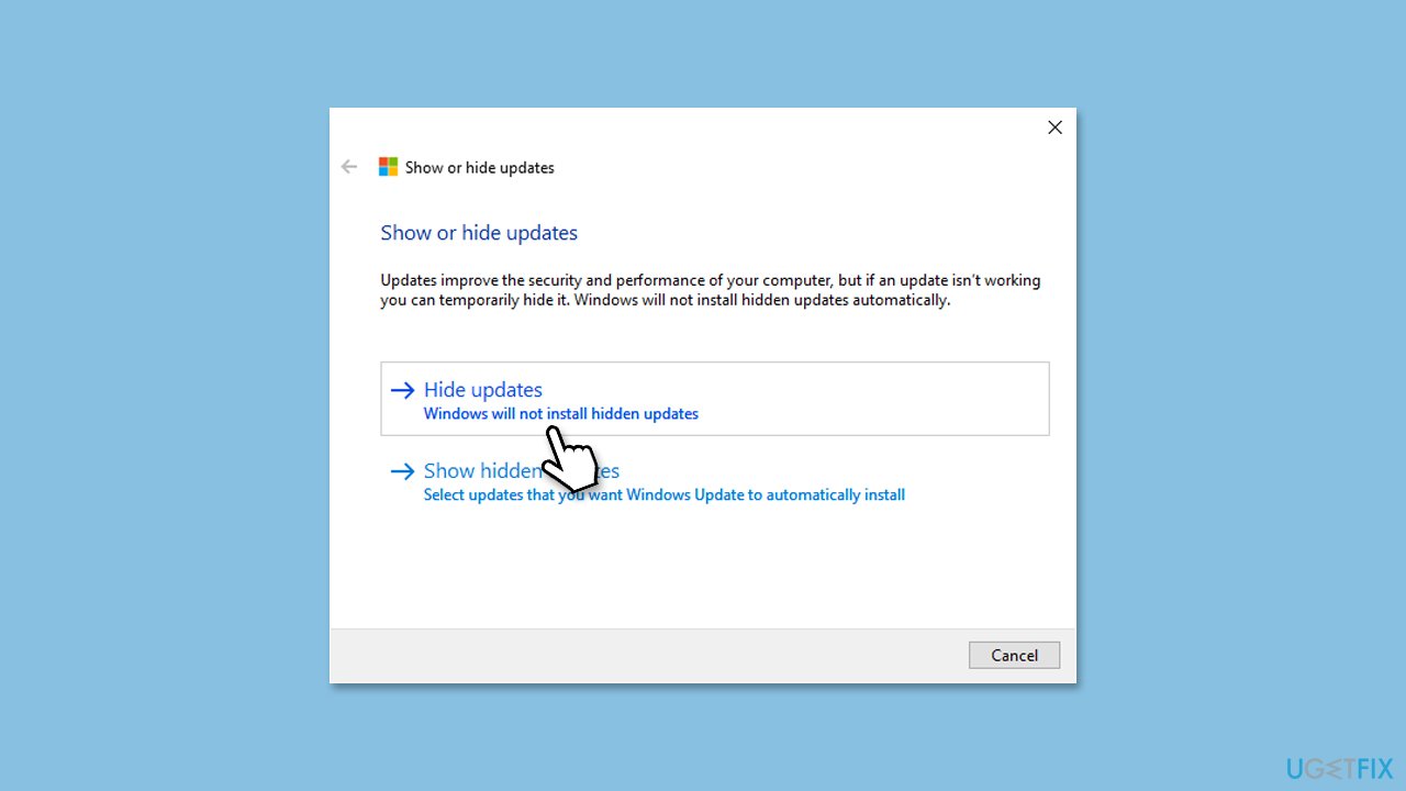 How to fix kb5046732 keeps asking to be installed repeatedly in windows show hide troubleshooter