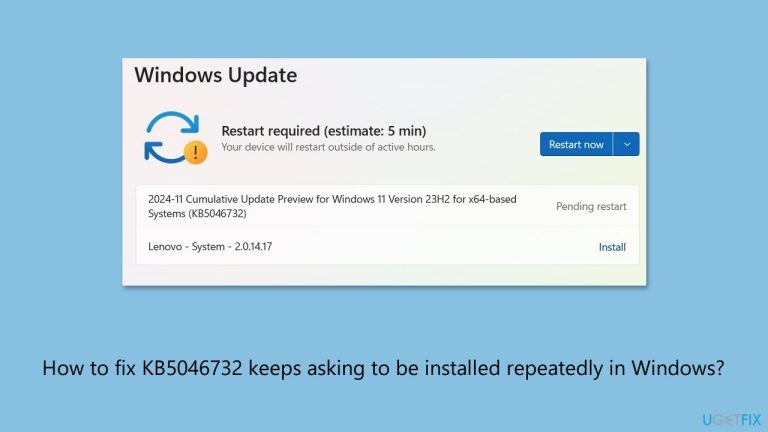How to fix KB5046732 keeps asking to be installed repeatedly in Windows?