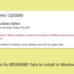 How to fix kb5049981 fails to install in windows