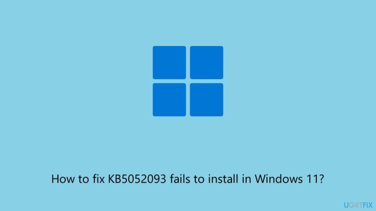 How to fix KB5052093 fails to install in Windows 11?