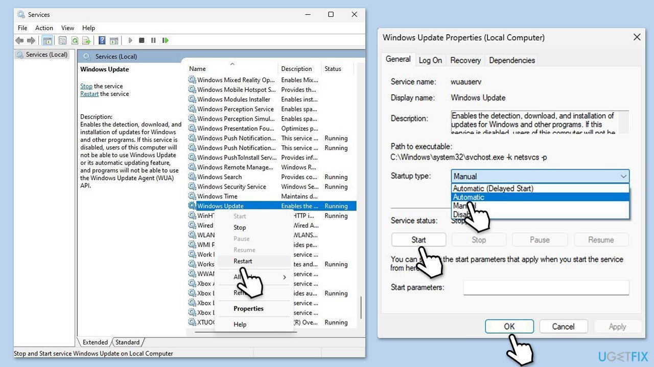 How to fix kb5053598 fails to install in windows 11 check services