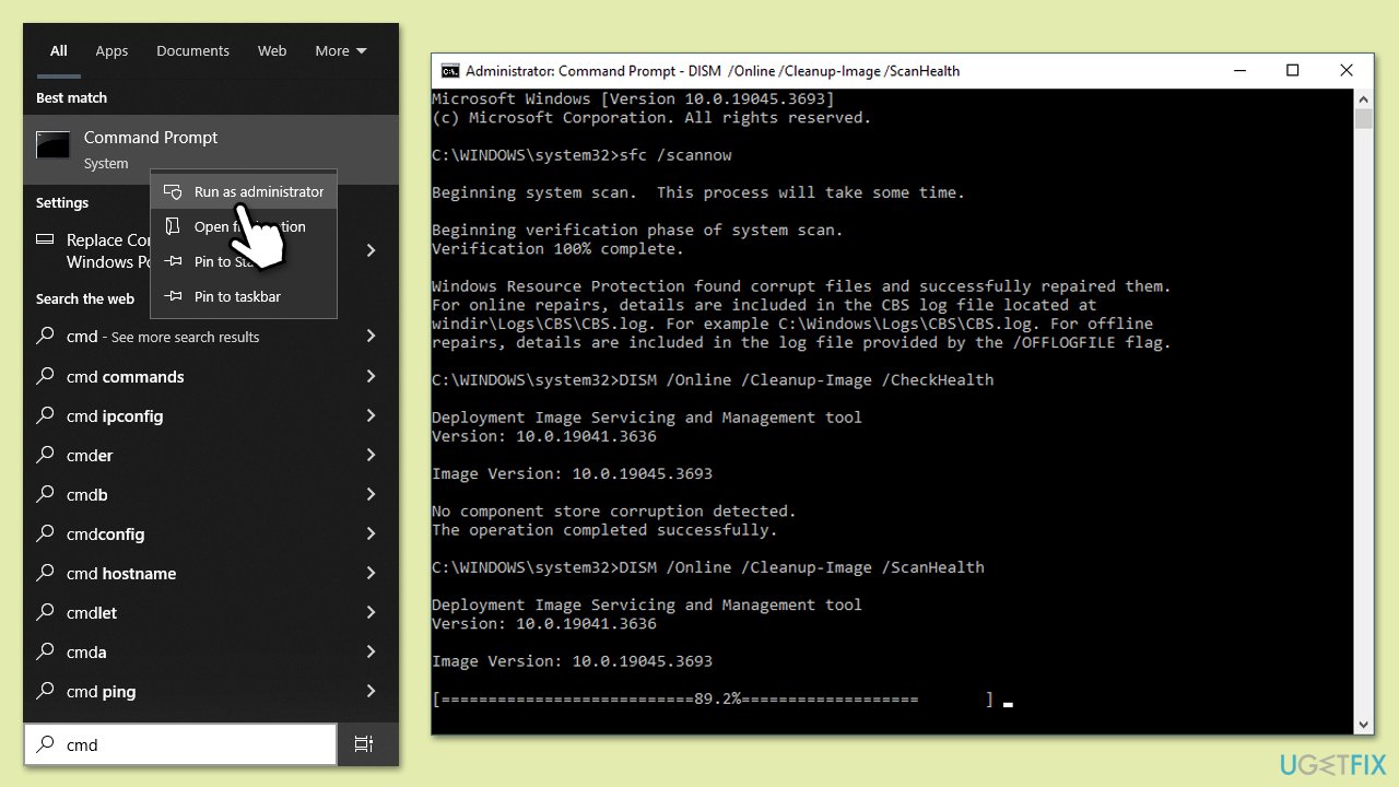 How to fix kb5055518 fails to install in windows 10 sfc dism