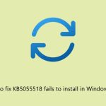 How to fix kb5055518 fails to install in windows