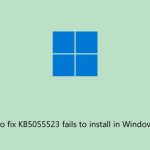 How to fix kb5055523 fails to install in windows