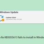 How to fix kb5055613 fails to install in windows 11 copy