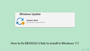 How to fix kb5055613 fails to install in windows 11 copy