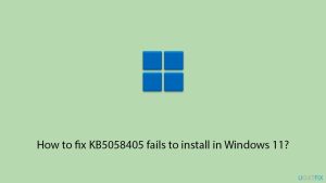 How to fix kb5058405 fails to install in windows 11 copy