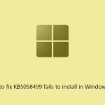 How to fix kb5058499 fails to install in windows 11 copy
