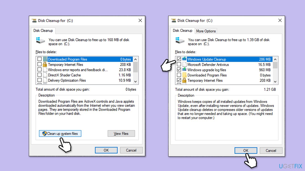 How to fix kb5061768 fails to install in windows 10 disk cleanup