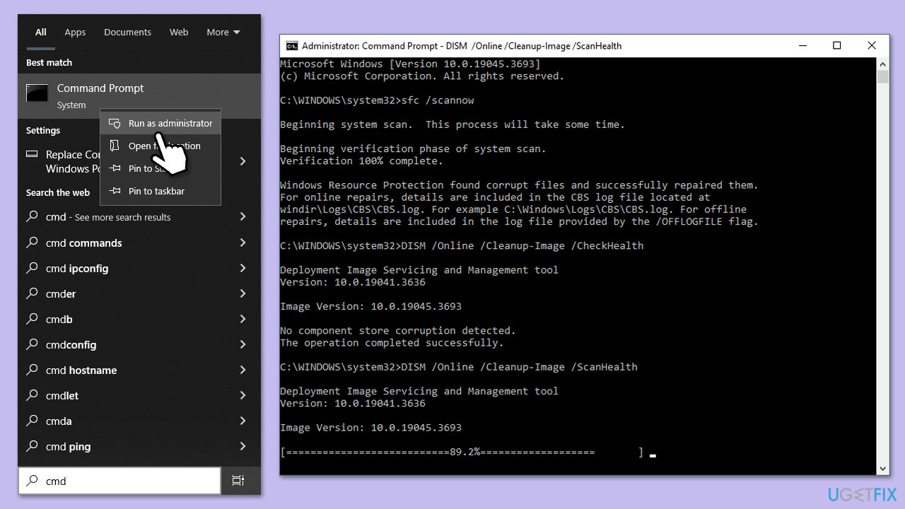 How to fix kb5061768 fails to install in windows 10 sfc dism