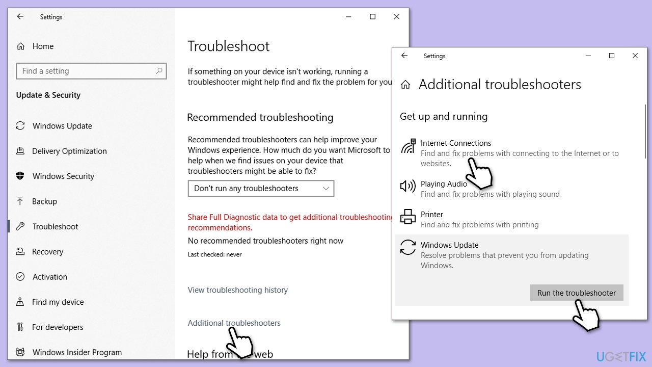 How to fix kb5061768 fails to install in windows 10 update internet troubleshooters