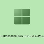 How to fix kb5063878 fails to install in windows 11 copy