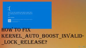 How to fix kernel lock release error