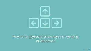 How to fix keyboard arrow keys not working in windows