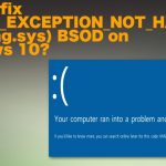 How to fix kmode exception not handled cng sys bsod on windows