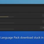 How to fix language pack download stuck in windows