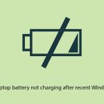 How to fix laptop battery not charging after recent windows update copy