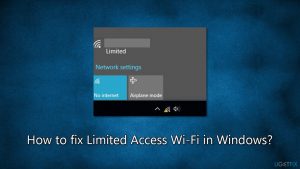 How to fix limited access wi fi in windows
