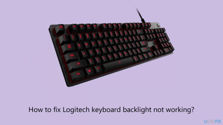 How to fix Logitech keyboard backlight not working?