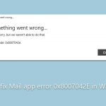 How to fix mail app error 0x8007042e in windows