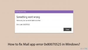 How to fix mail app error 0x80070525 in windows copy